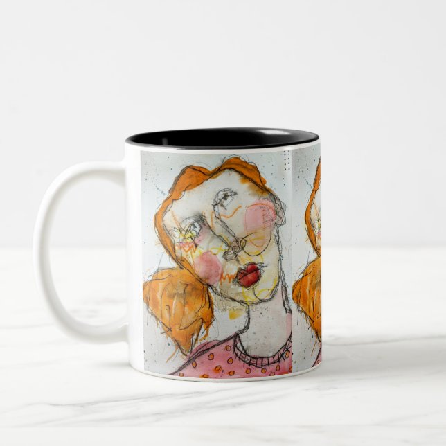 Wunsche 11oz-Tasse Zweifarbige Tasse (Links)