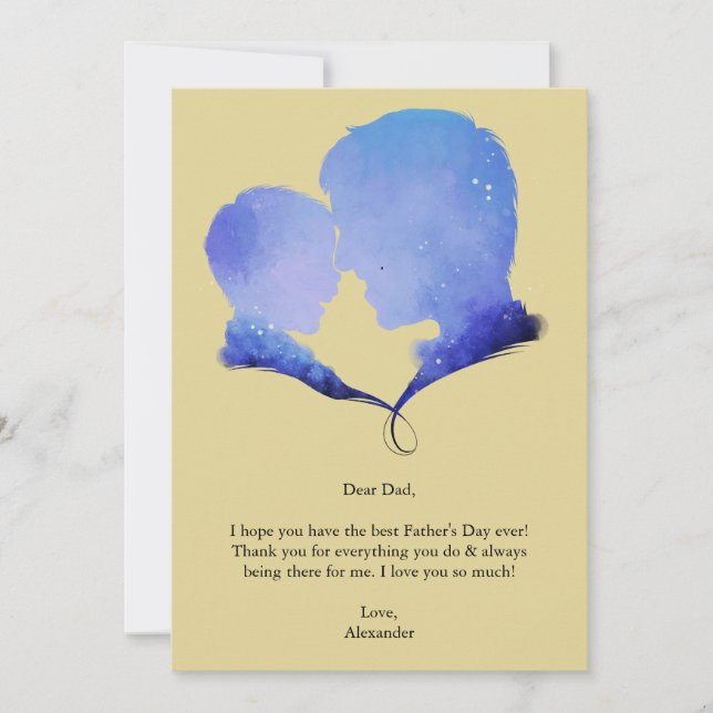 Wünsche des Vaters Einladung (Vorderseite)