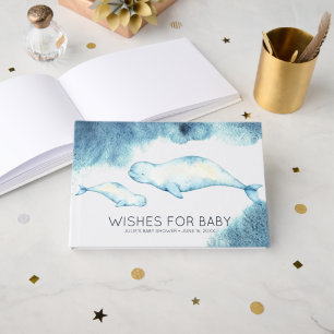 Wünsche für Baby   Baby Beluga Babyparty Gästebuch
