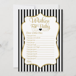 Wünsche für Baby Black Gold Baby Duschgame