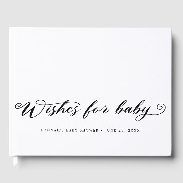 Wünsche für Baby Gästebuch (Vorderseite)