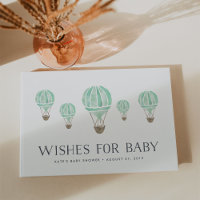 Wünsche für Baby | Heißluftballon Babydusche