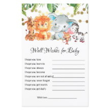 Wünsche für Baby Showspiele