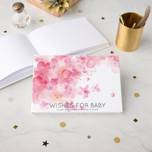 Wünsche für Baby   Spring Blooms Baby Dusche Gästebuch