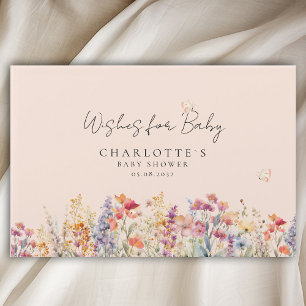 Wünsche für Baby! Wildblume Gästebuch