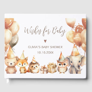Wünsche für Baby Woodland Baby Shower Gästebuch