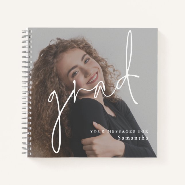 Wünsche für das Guest Book zum Foto "Grad Script" Notizbuch (Vorderseite)