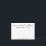 Wünsche für den neuen Mr.   Mrs. Wedding Minimalis Hinweiskarte<br><div class="desc">Nutzen Sie diese moderne Wunschkarte in Ihrem Party,  um den Gästen eine persönliche Note für den Ehrengast verlassen. Fügen Sie Ihre Informationen zum Vorlagenformular hinzu. Das erweiterte Bearbeitungsmenü erlaubt es Ihnen,  die Farben und die Schriftart zu ändern.</div>