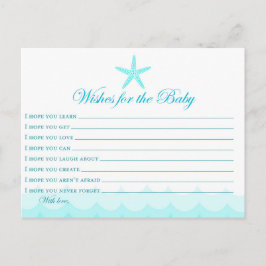 Wünsche für die Babykarte Postkarte