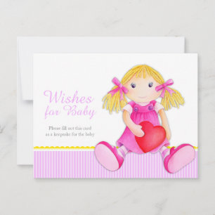 Wünsche für Kinder - Babydusche Postkarte