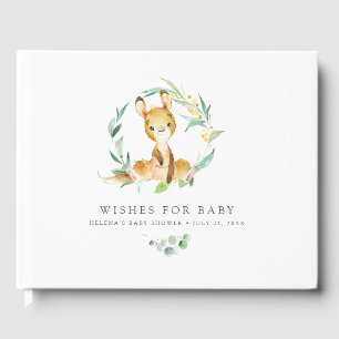 Wünsche für Kinder Bush Baby Kangaroo Baby Showe Gästebuch