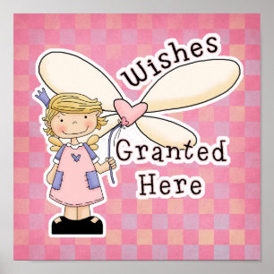Wünsche Granit Fairy Godmatt Poster