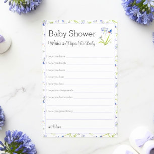 Wünsche & Hoffnungen Baby Shower Lily mit Blaue Vo Flyer