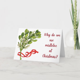 WÜNSCHE, ICH KÖNNTE MISTLETOE DAS GANZE JAHR WEIHN KARTE