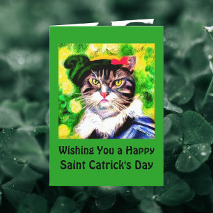 Wünsche Ihnen einen glücklichen Saint Catrick's Da Feiertagskarte