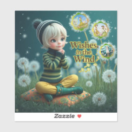 Wünsche im Windsticker Aufkleber