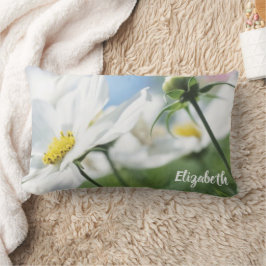Wünsche mit White Daisies Personalisiert Lendenkissen
