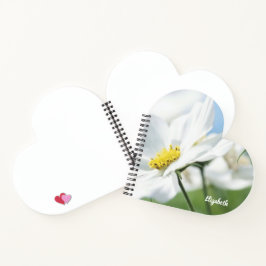 Wünsche mit White Daisies Personalisiert Notizbuch