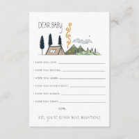 Wünsche nach Baby Advice Card | Adventure Begins