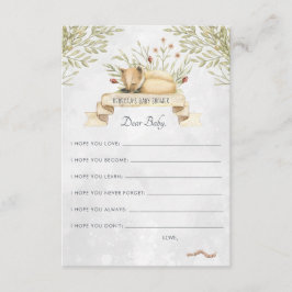 Wünsche nach Baby Advice Card | Waldfuchs Begleitkarte