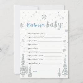 Wünsche nach Baby Card, Blue Boy Baby Showspiel Einladung