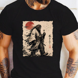 Wünsche Pusten Lustiger Bigfoot Samurai Pustet T-Shirt