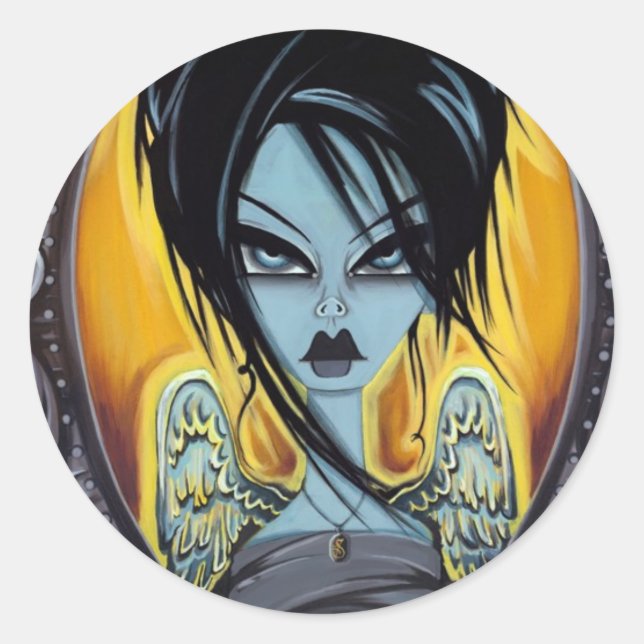 Wünsche Runder Aufkleber (Vorderseite)