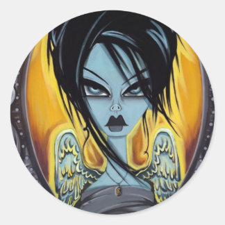 Wünsche Runder Aufkleber