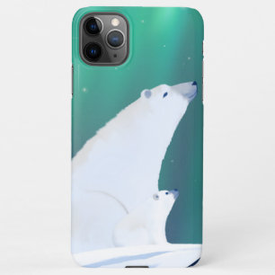 Wünsche Schöne Illustration des Polarbären iPhone 11Pro Max Hülle