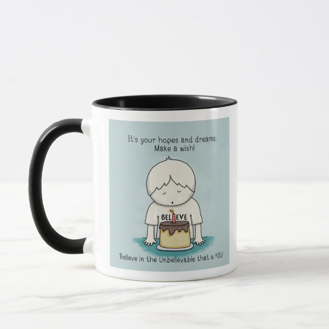 Wünsche sind Hoffnungen und Träume Tasse (Links)