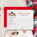 Wünsche und Ratschläge Weihnachtsdusche Postkarte<br><div class="desc">Die Weihnachtsdusche "Wish and Advice Baby Card" verbindet den festlichen Charme dieser Weihnachtsdusche und wird für viele Jahre gepflegt werden. Matching Objekte in unserer Weihnachtsduschkollektion - Cava Party Design.</div>