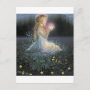 Wünsche unter den Blume Postkarte