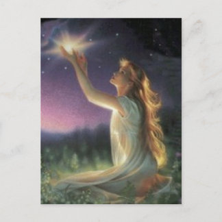 Wünsche zwischen den Sternen Postkarte