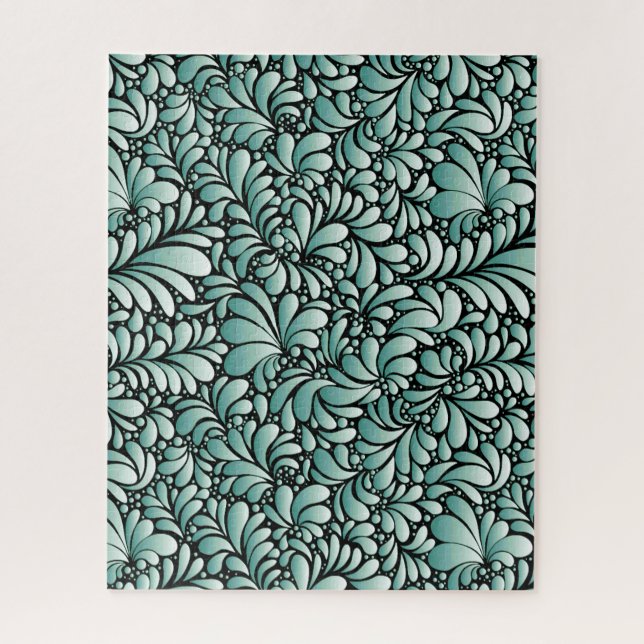 Wünschen Fleur-Muster in Minty Green (Vertikal)