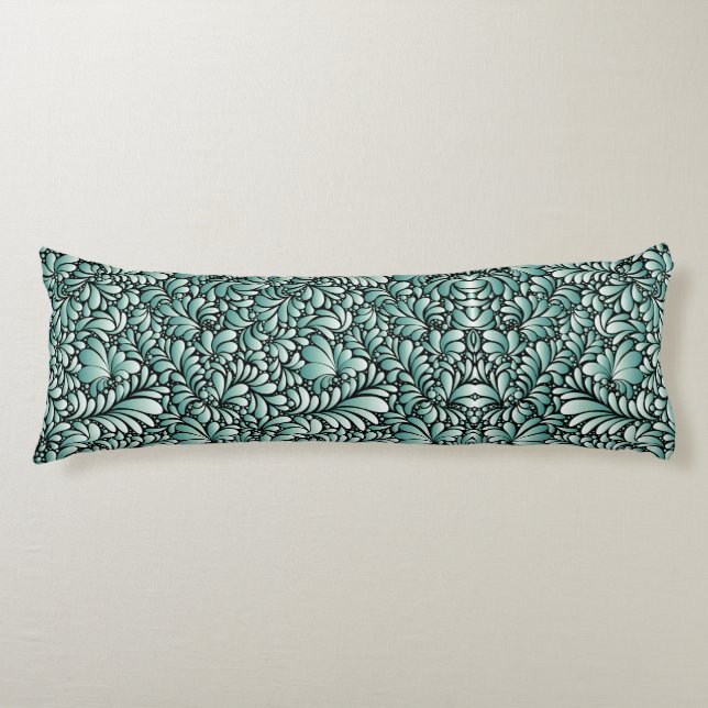 Wünschen Fleur-Muster in Minty Green Seitenschläferkissen (Vorderseite)