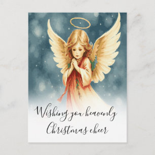Wünschen Ihnen himmlische Weihnachtsfreude Engel i Postkarte