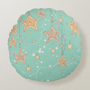 Wünschen nach einem Star Round Pillow Rundes Kissen