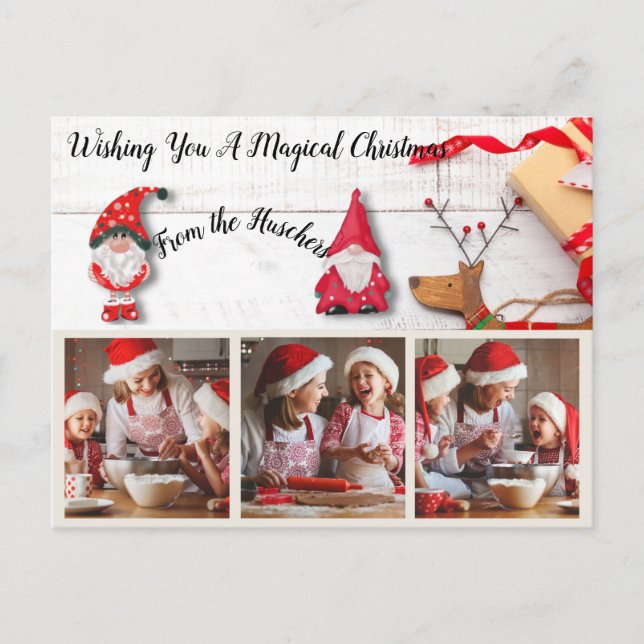 Wünschen Sie eine Magische Weihnachtskarte Postkarte (Vorderseite)