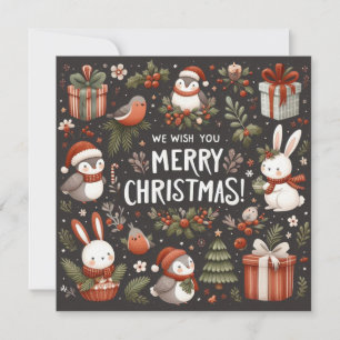 Wünschen Sie frohe Weihnachten niedlichen Weihnach