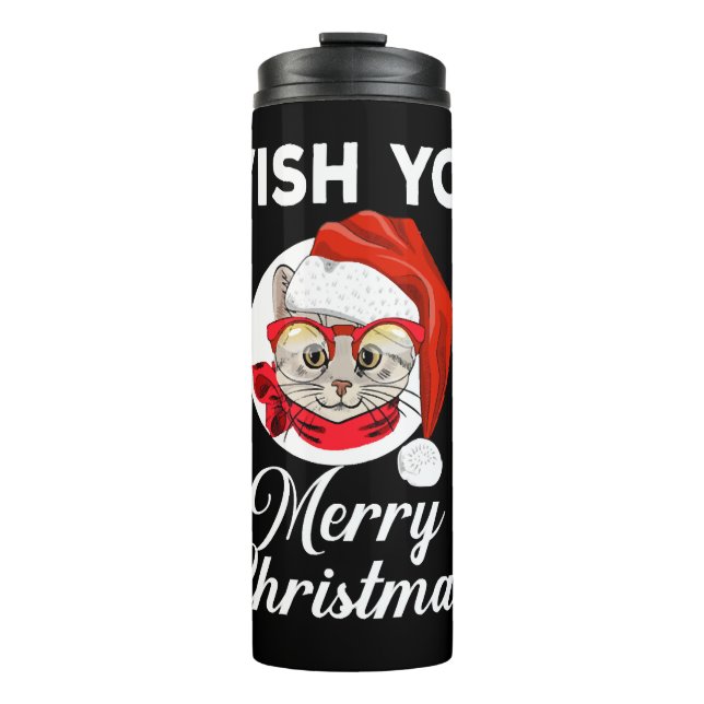 WÜNSCHEN SIE SICH, CHRISTMAS ZU VERBREITEN THERMOSBECHER (Vorderseite)