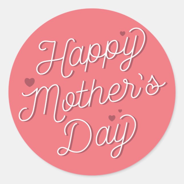 Wünschen Sie sich den Muttertag / Aufkleber (Vorderseite)
