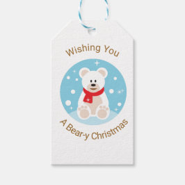 Wünschen Sie sich ein bärenweihnachtliches Geschenkanhänger