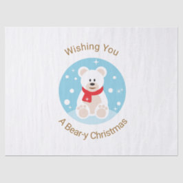Wünschen Sie sich ein bärenweihnachtliches Seidenpapier