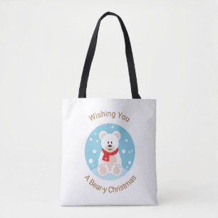 Wünschen Sie sich ein bärenweihnachtliches Tasche
