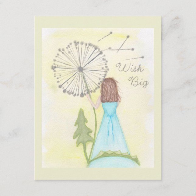 Wünschen Sie sich ein kleines Mädchen aus einem Lö Begleitkarte (Vorderseite)