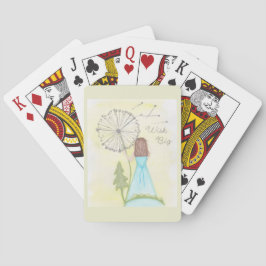 Wünschen Sie sich ein kleines Mädchen aus einem Lö Spielkarten