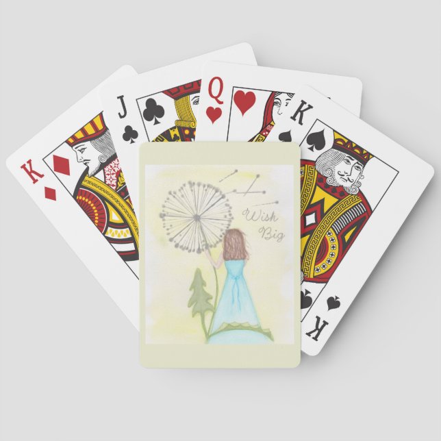 Wünschen Sie sich ein kleines Mädchen aus einem Lö Spielkarten (Rückseite)