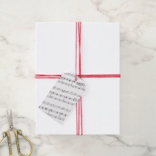 Wünschen Sie sich eine fröhliche Weihnachtsmusik Geschenkanhänger