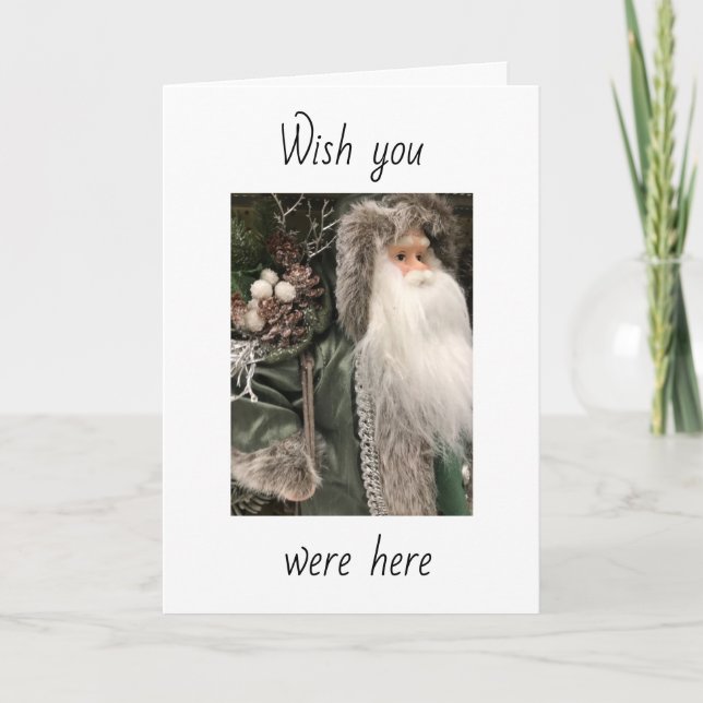 ***WÜNSCHEN SIE SICH HIER BEI CHRISTMAS*** FEHLEN  KARTE (Vorderseite)