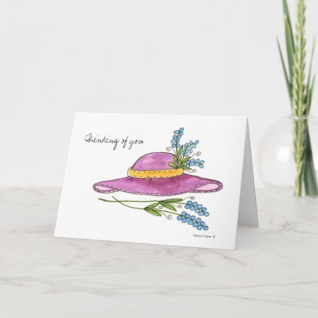 Wünschen Sie sich hier Pink Hat Card? Karte (Vorderseite)